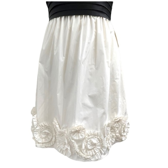 NWT Max And Cleo Black & Off White Strapless Dress - Size 4 - Picture 5 of 12